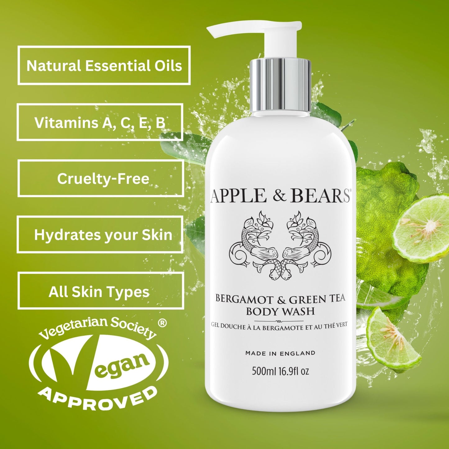 Bergamot & Green Tea - Body Wash - 500ml/16.9 fl oz| Official Brand Site